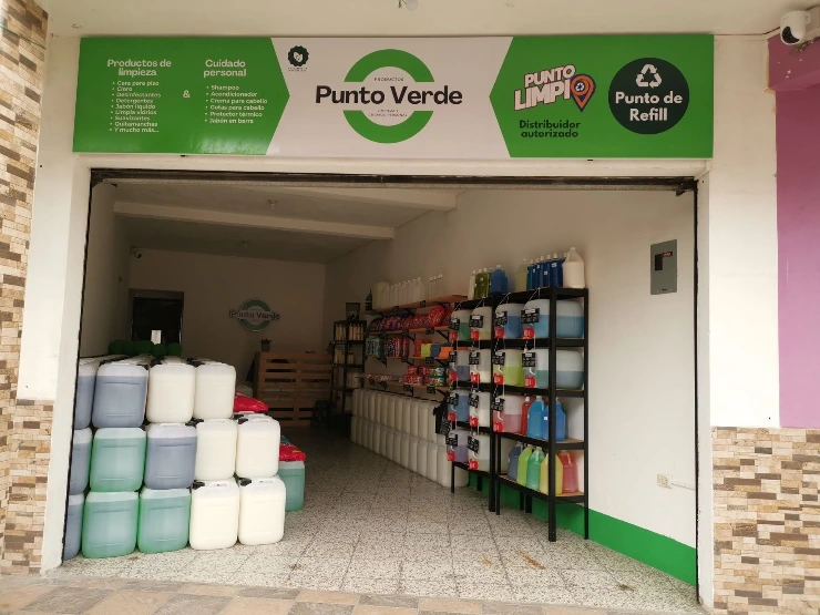 Bodega de productos de limpieza al por mayor Punto Verde en Sanarate