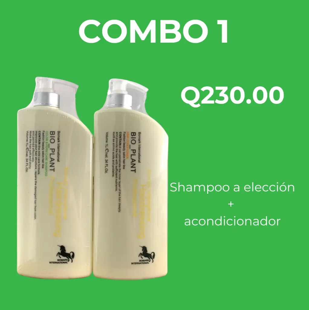 BioPlant Combo 1: Shampoo y Acondicionador (Color y permanente)